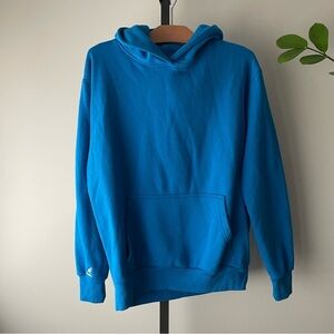 Kangol Pullover Hoodie Solid Blue Jumper Sweater Mens Size Medium